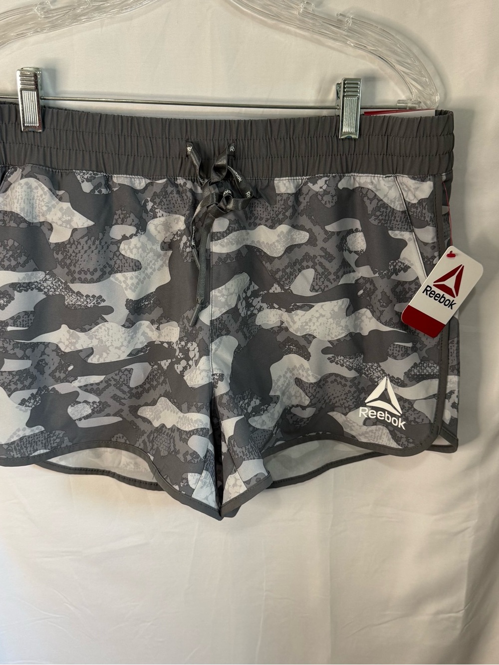 Reebok Women’s Gray Camo Athletic Shorts